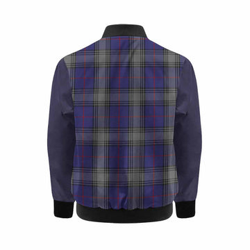Kinnaird Tartan Accent Kid Bomber Jacket with Family Crest