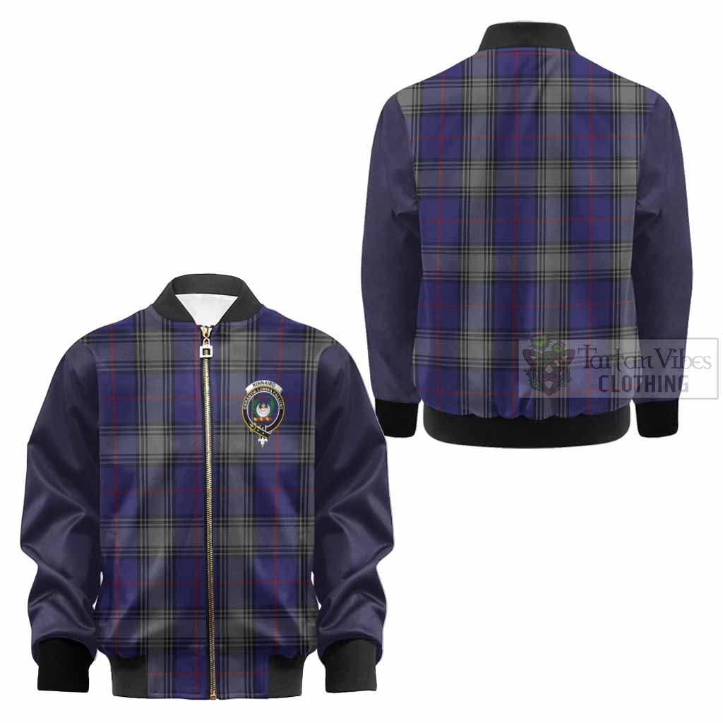 Kinnaird Tartan Accent Kid Bomber Jacket with Family Crest