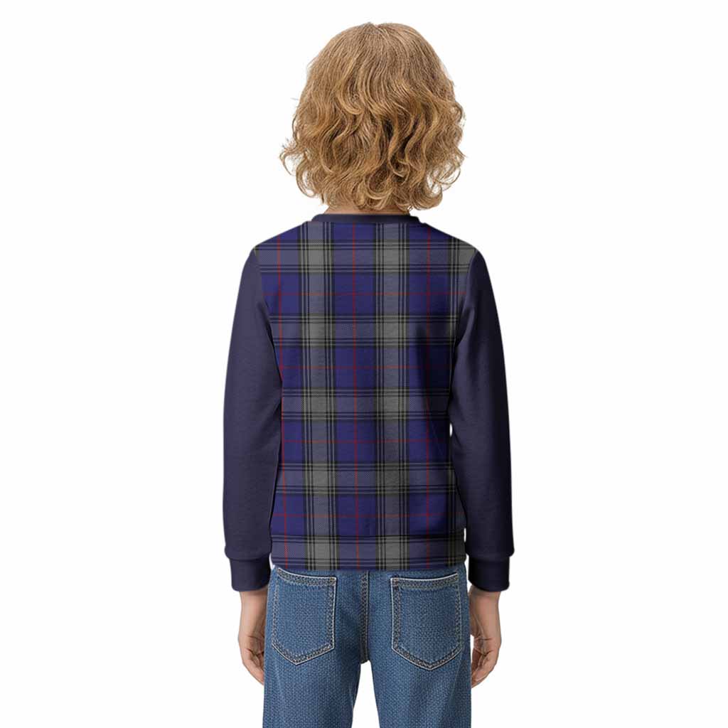 Kinnaird Tartan Accent Kid Knitted Sweatshirt with Family Crest