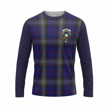 Kinnaird Tartan Accent Long Sleeve T-Shirt with Family Crest
