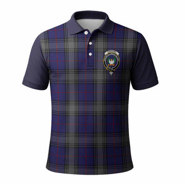Kinnaird Tartan Accent Polo Shirt with Family Crest