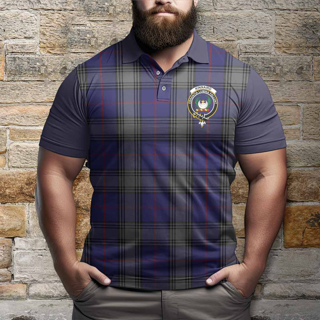 Kinnaird Tartan Accent Polo Shirt with Family Crest