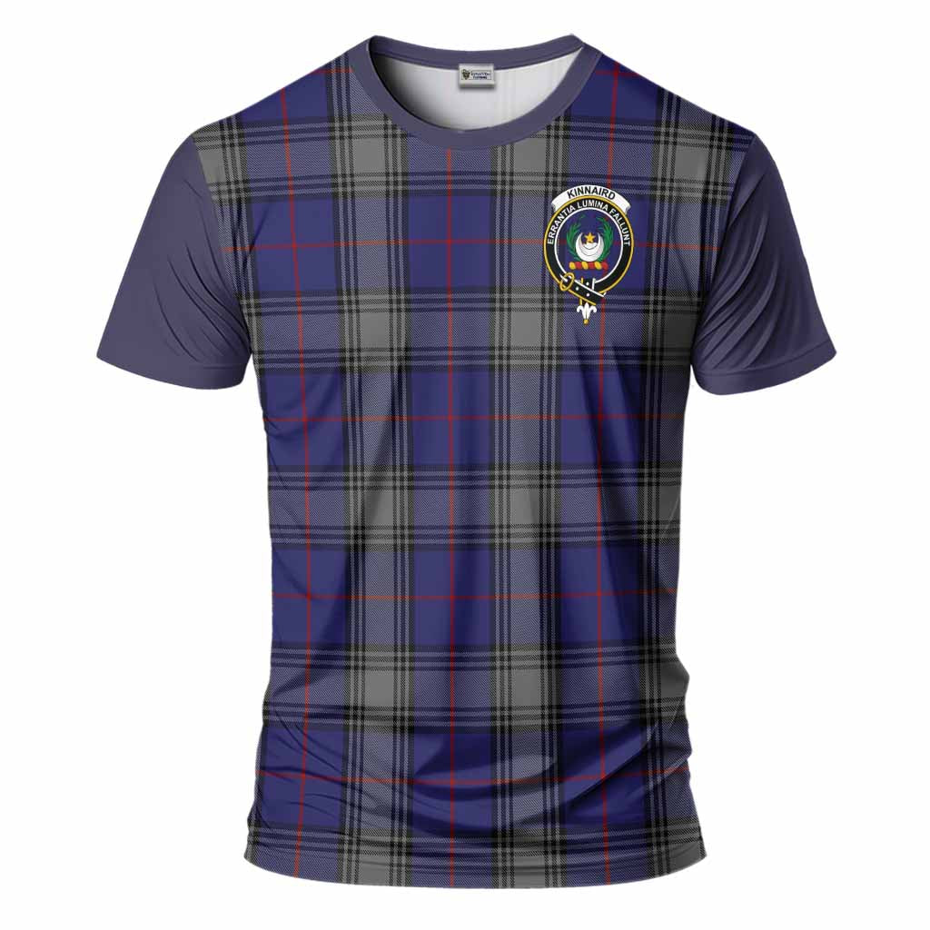Kinnaird Tartan Accent T-Shirt with Family Crest
