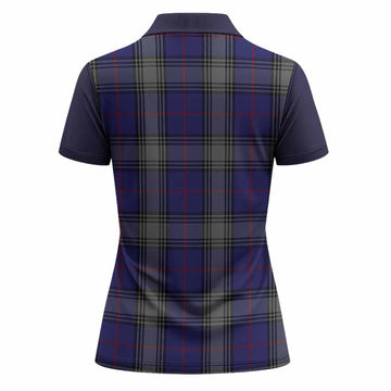 Kinnaird Tartan Accent Women Polo Shirt with Family Crest