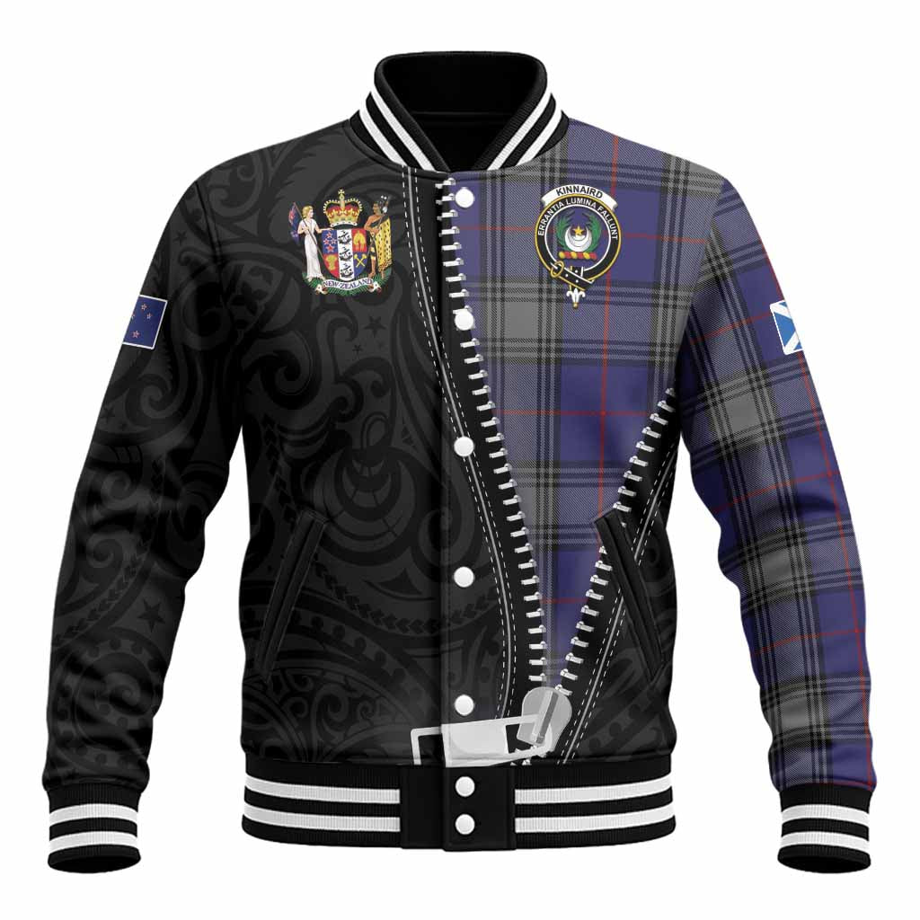 Kinnaird Tartan Baseball Jacket New Zealand Pattern Unique Zipper Stylized