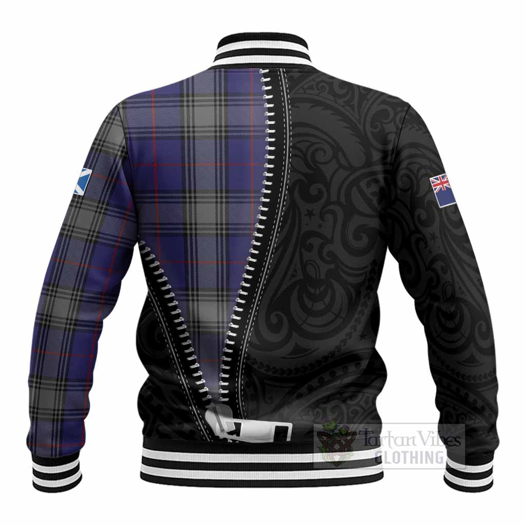 Kinnaird Tartan Baseball Jacket New Zealand Pattern Unique Zipper Stylized