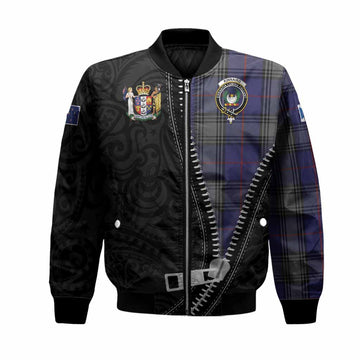 Kinnaird Tartan Bomber Jacket New Zealand Pattern Unique Zipper Stylized