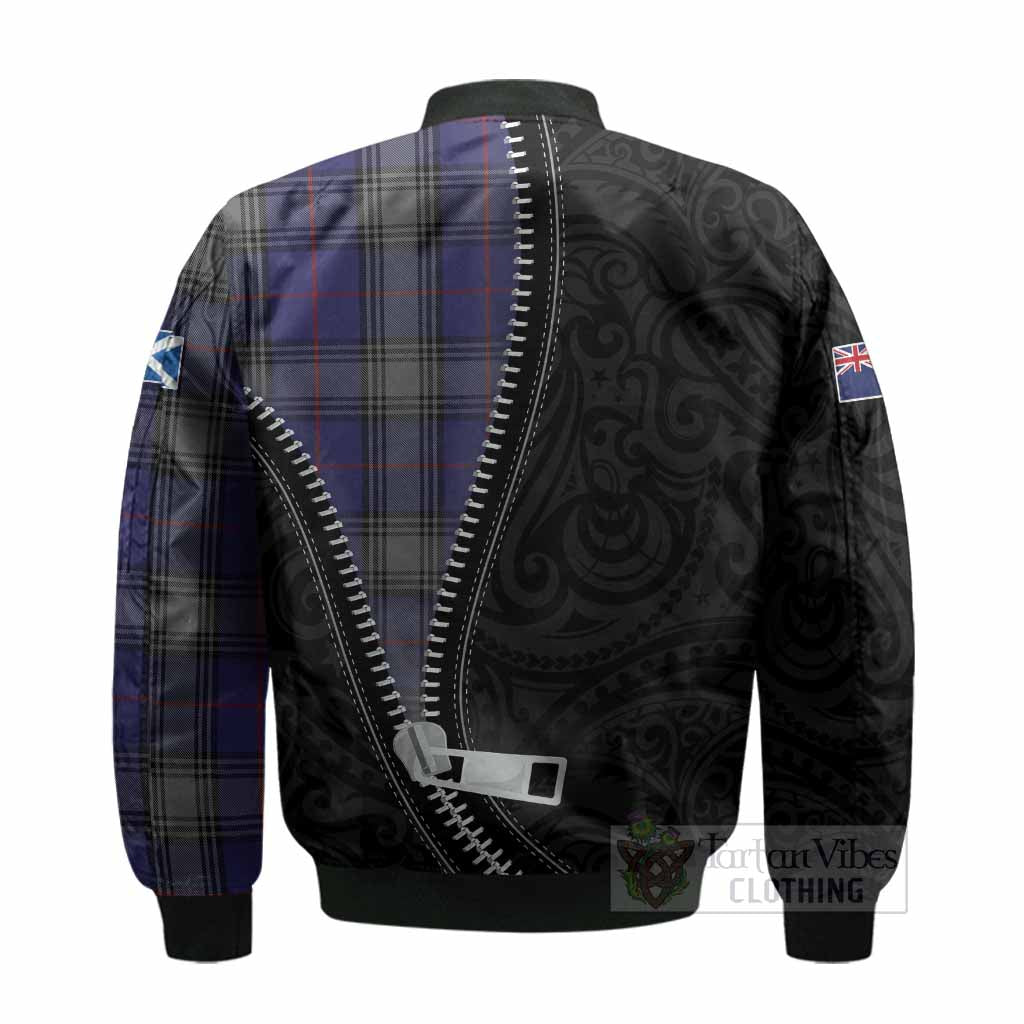 Kinnaird Tartan Bomber Jacket New Zealand Pattern Unique Zipper Stylized