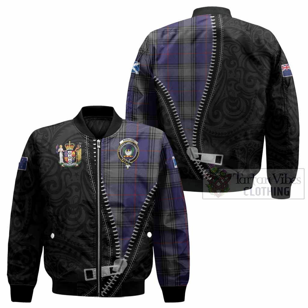 Kinnaird Tartan Bomber Jacket New Zealand Pattern Unique Zipper Stylized