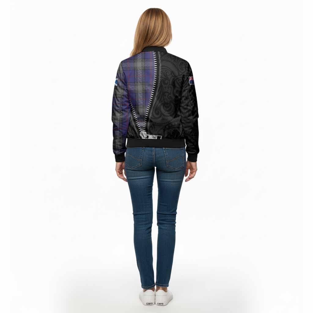 Kinnaird Tartan Bomber Jacket New Zealand Pattern Unique Zipper Stylized