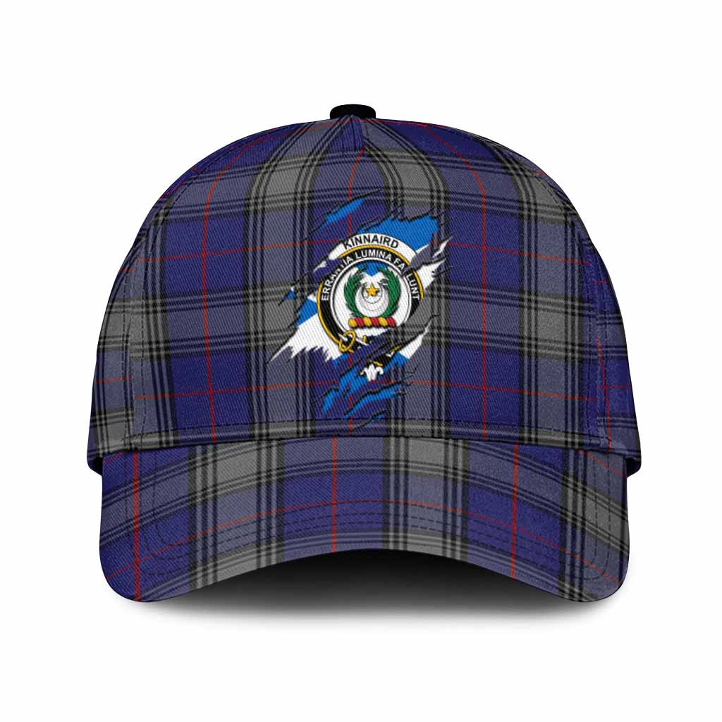 Kinnaird Tartan Classic Cap with Family Crest In Me Style