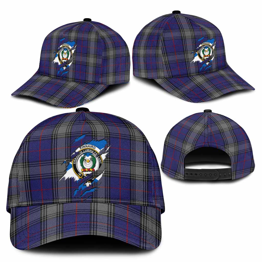 Kinnaird Tartan Classic Cap with Family Crest In Me Style