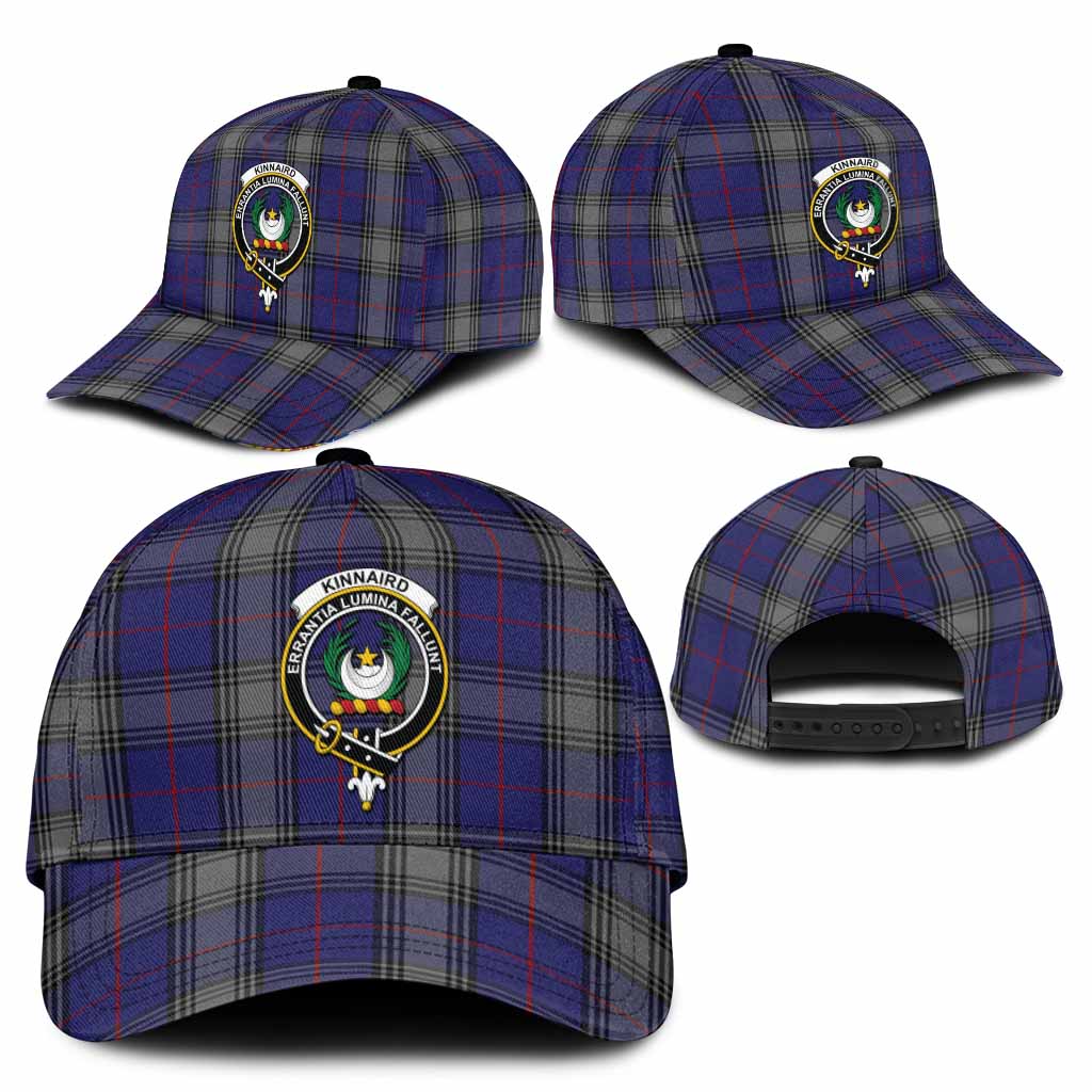 Kinnaird Tartan Classic Cap with Family Crest