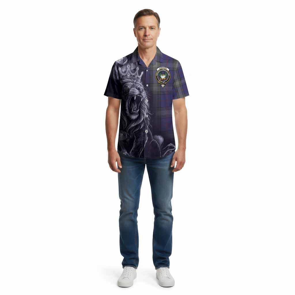 Kinnaird Tartan Cotton Hawaiian Shirt Roaring Lion Heritage