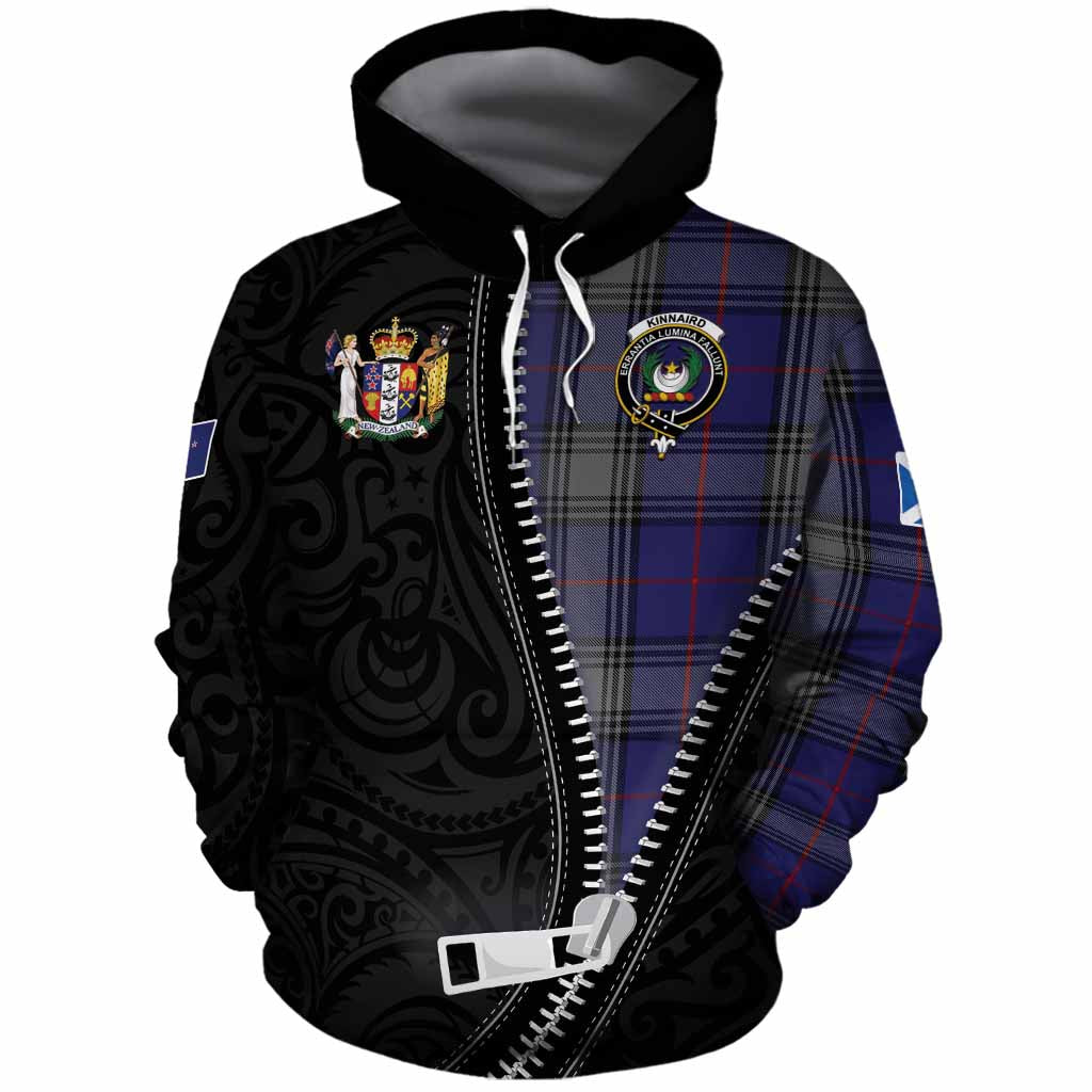 Kinnaird Tartan Cotton Hoodie New Zealand Pattern Unique Zipper Stylized