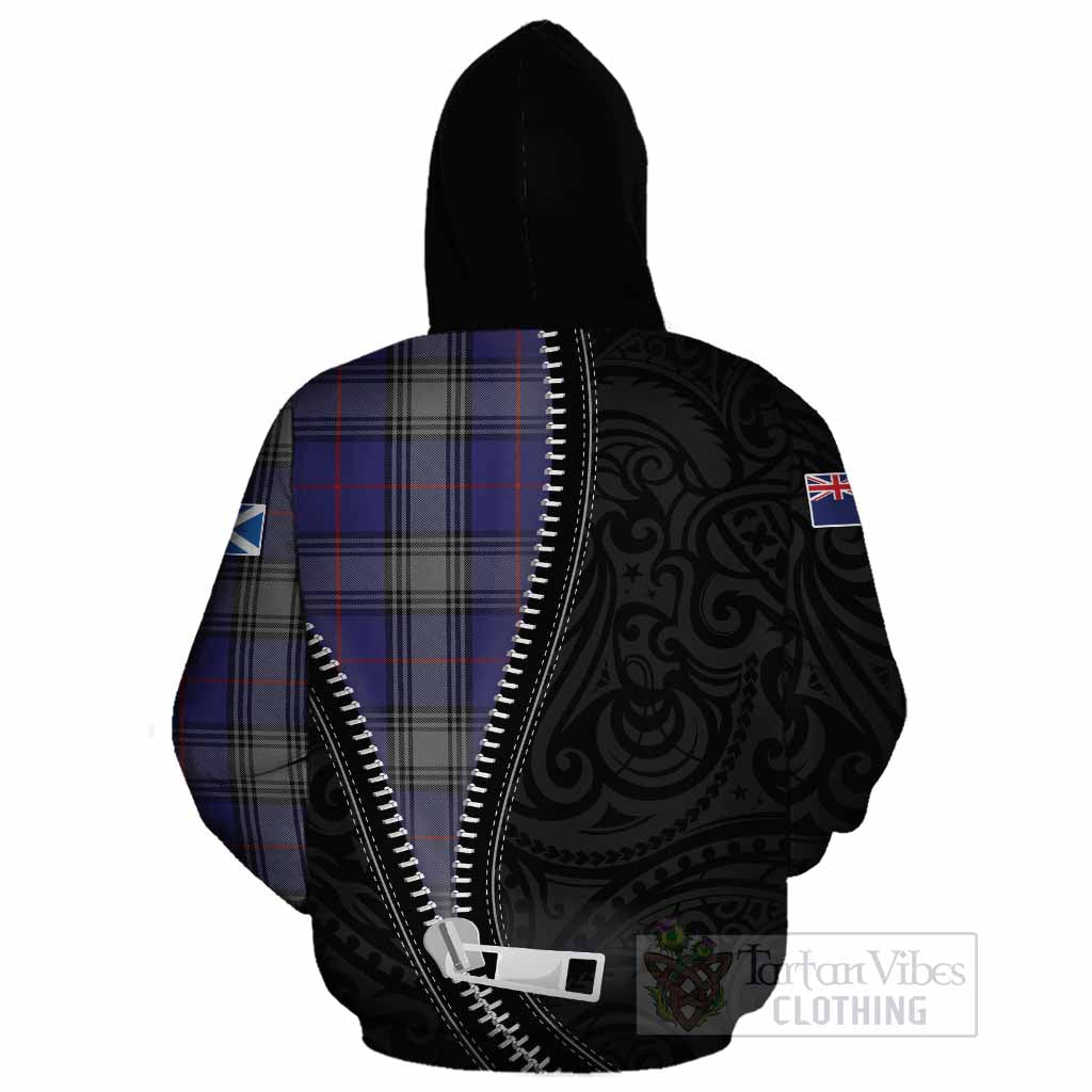 Kinnaird Tartan Cotton Hoodie New Zealand Pattern Unique Zipper Stylized
