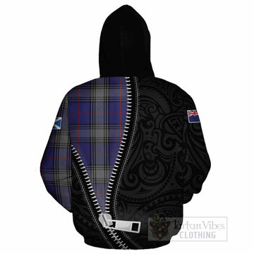 Kinnaird Tartan Cotton Hoodie New Zealand Pattern Unique Zipper Stylized