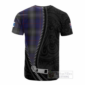 Kinnaird Tartan Cotton T-shirt New Zealand Pattern Unique Zipper Stylized