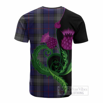 Kinnaird Tartan Cotton T-shirt Traditional Scottish Thistle