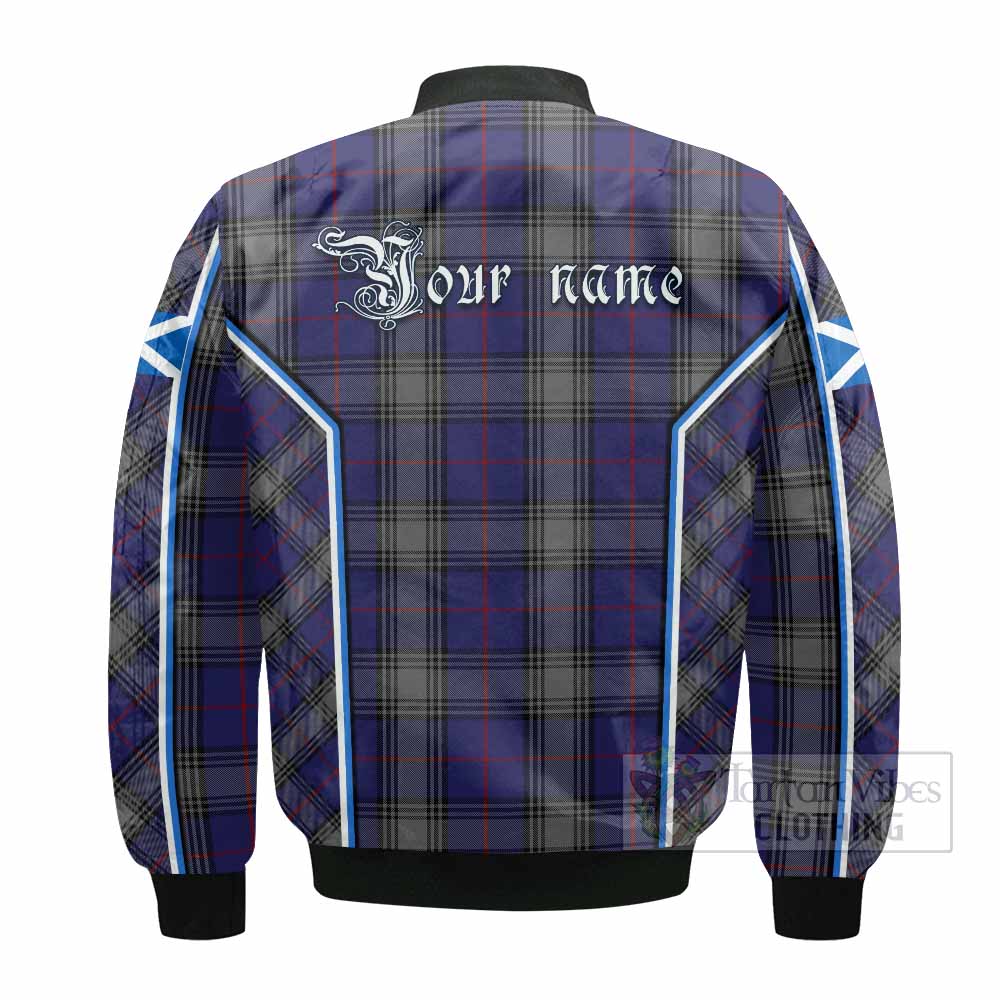 Kinnaird Tartan Crest Bomber Jacket Scotland Coat of Arm Flag Style - Tartan Vibes Clothing