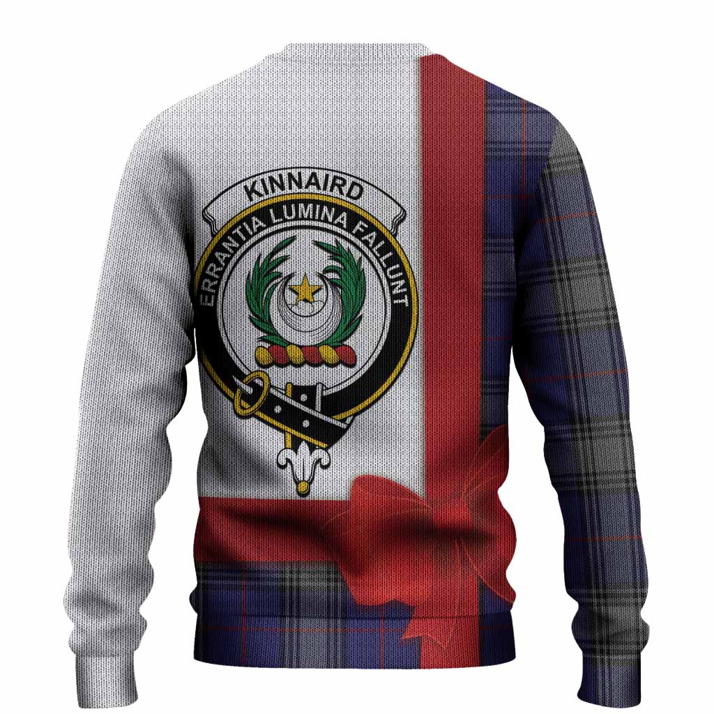 Kinnaird Tartan Crest Christmas Christmas Ugly Sweater Highland Cow Bagpipes Coquette Bow Style