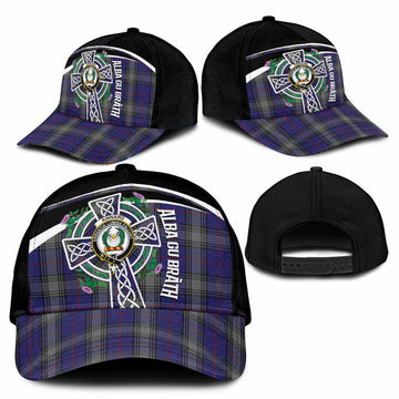 Kinnaird Tartan Crest Classic Cap Scottish Thistle Celtic Cross Alba Gu Brath