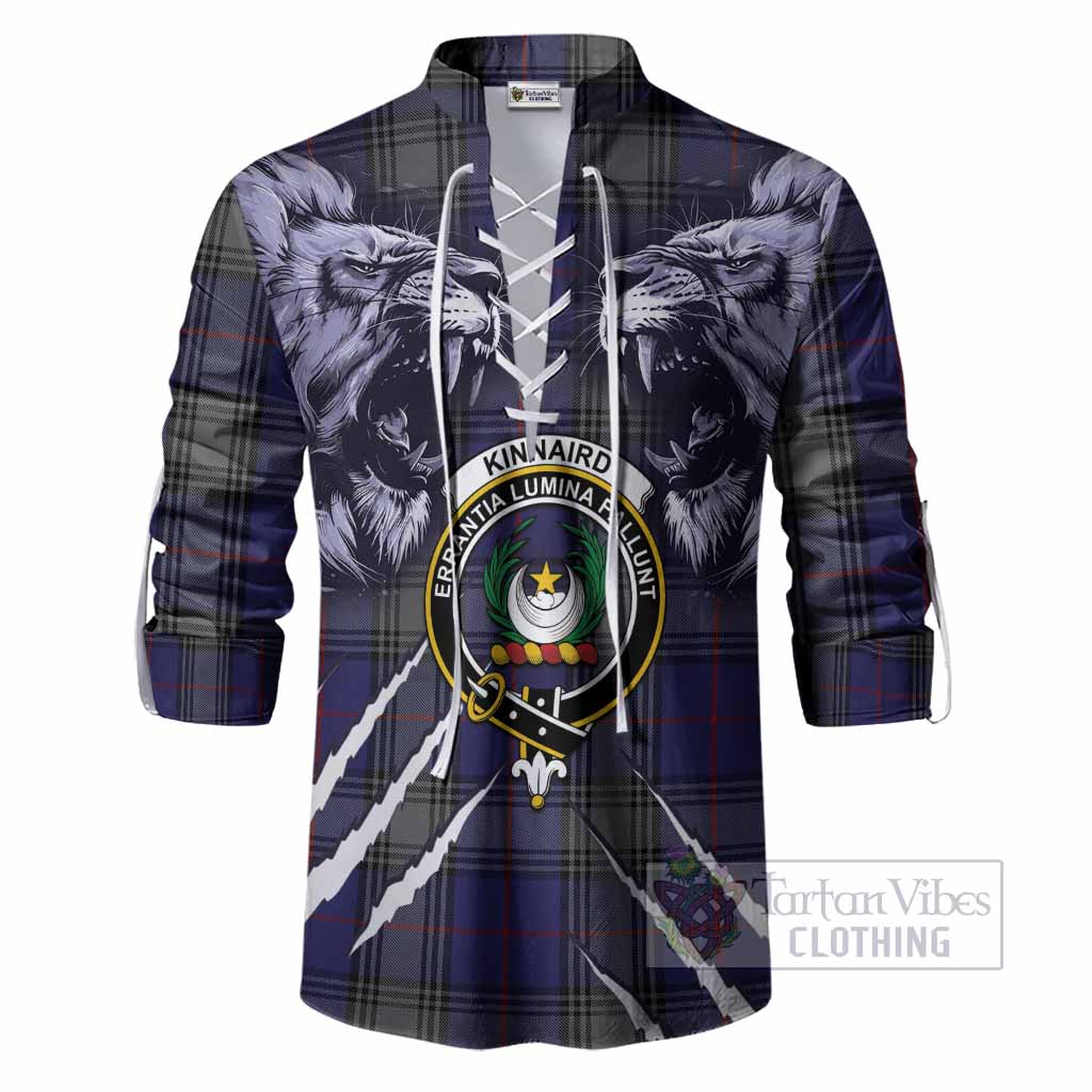 Kinnaird Tartan Crest Ghillie Shirt Ferocious Lion Style