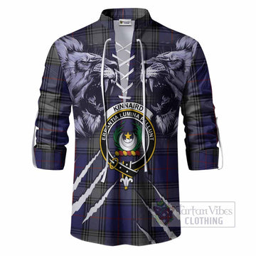 Kinnaird Tartan Crest Ghillie Shirt Ferocious Lion Style