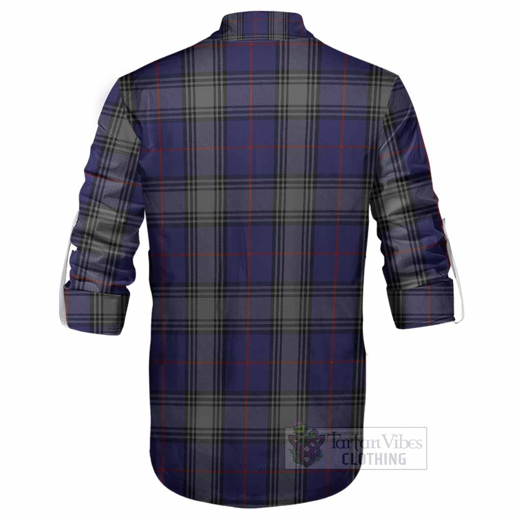 Kinnaird Tartan Crest Ghillie Shirt Ferocious Lion Style