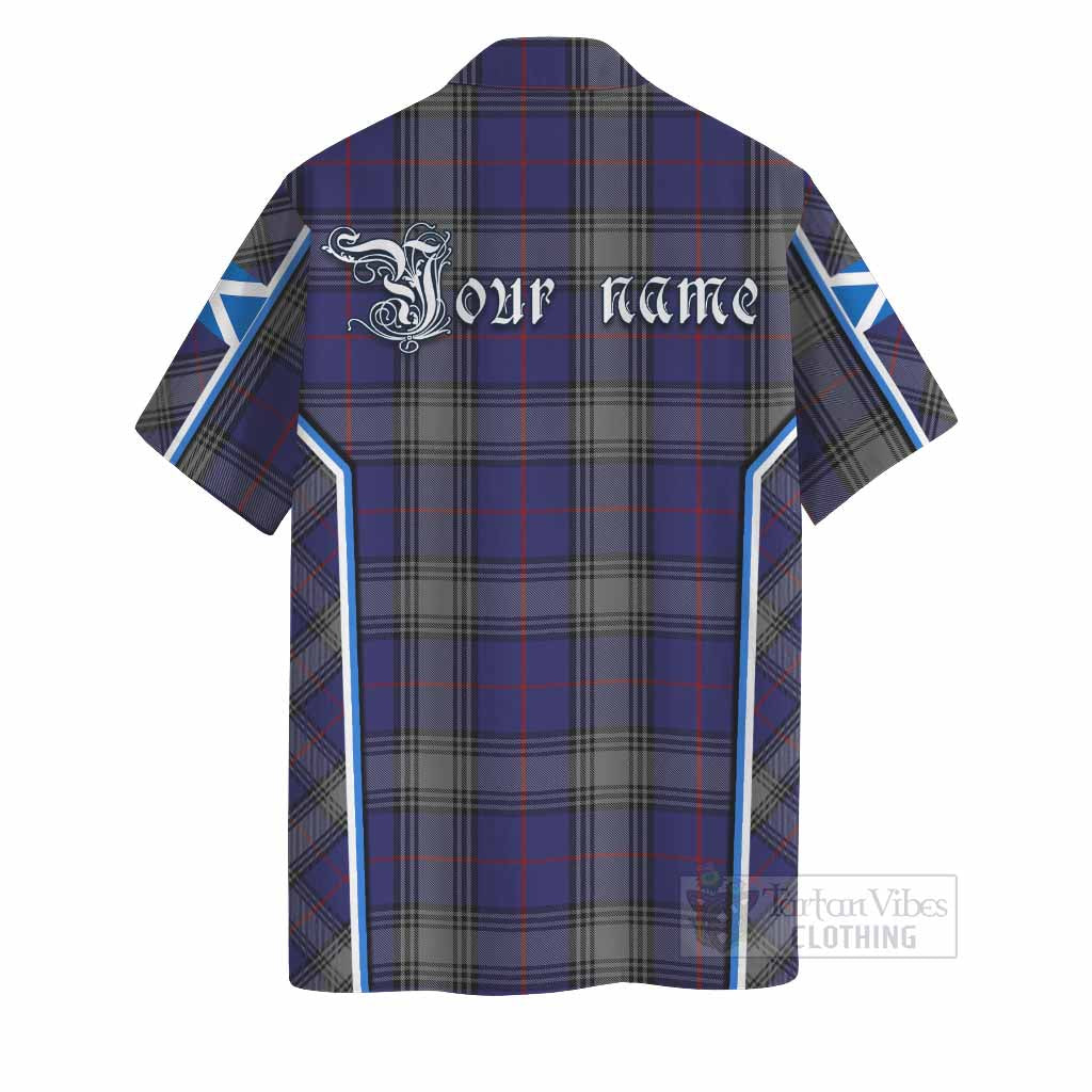 Kinnaird Tartan Crest Hawaiian Shirt Scotland Coat of Arm Flag Style - Tartan Vibes Clothing