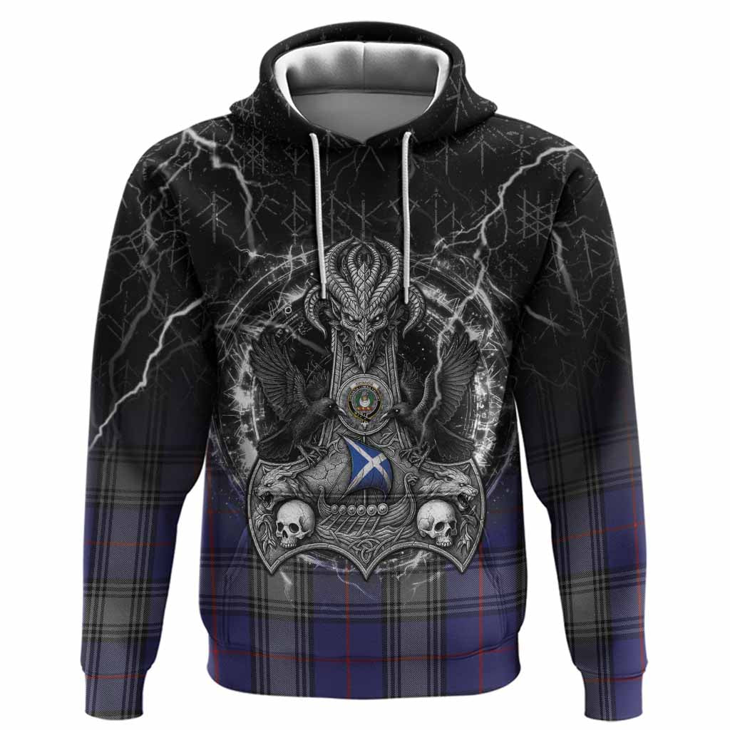 Kinnaird Tartan Crest Hoodie Celtic Odin's Raven Legacy