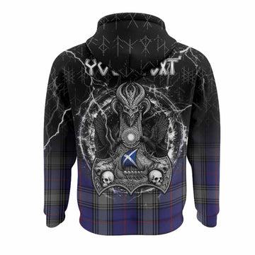 Kinnaird Tartan Crest Hoodie Celtic Odin's Raven Legacy