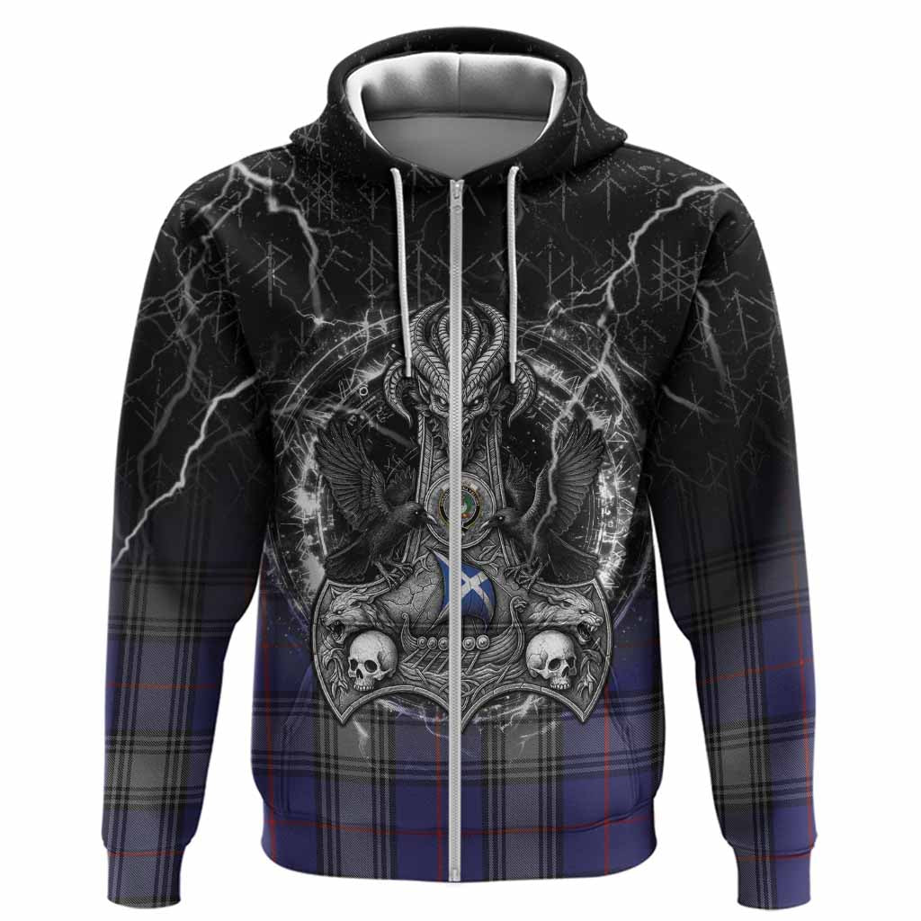 Kinnaird Tartan Crest Hoodie Celtic Odin's Raven Legacy