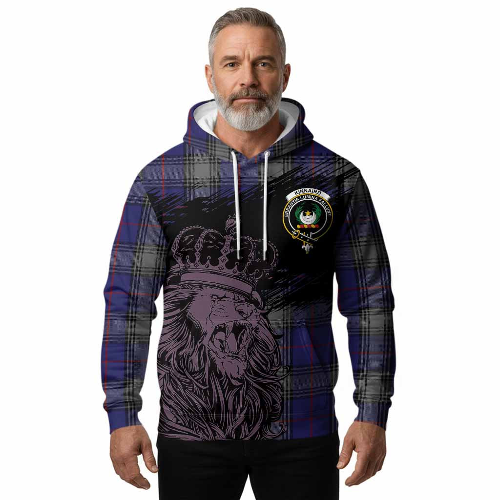 Kinnaird Tartan Crest Hoodie Crowned Lion Heritage Style