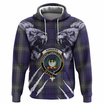 Kinnaird Tartan Crest Hoodie Ferocious Lion Style