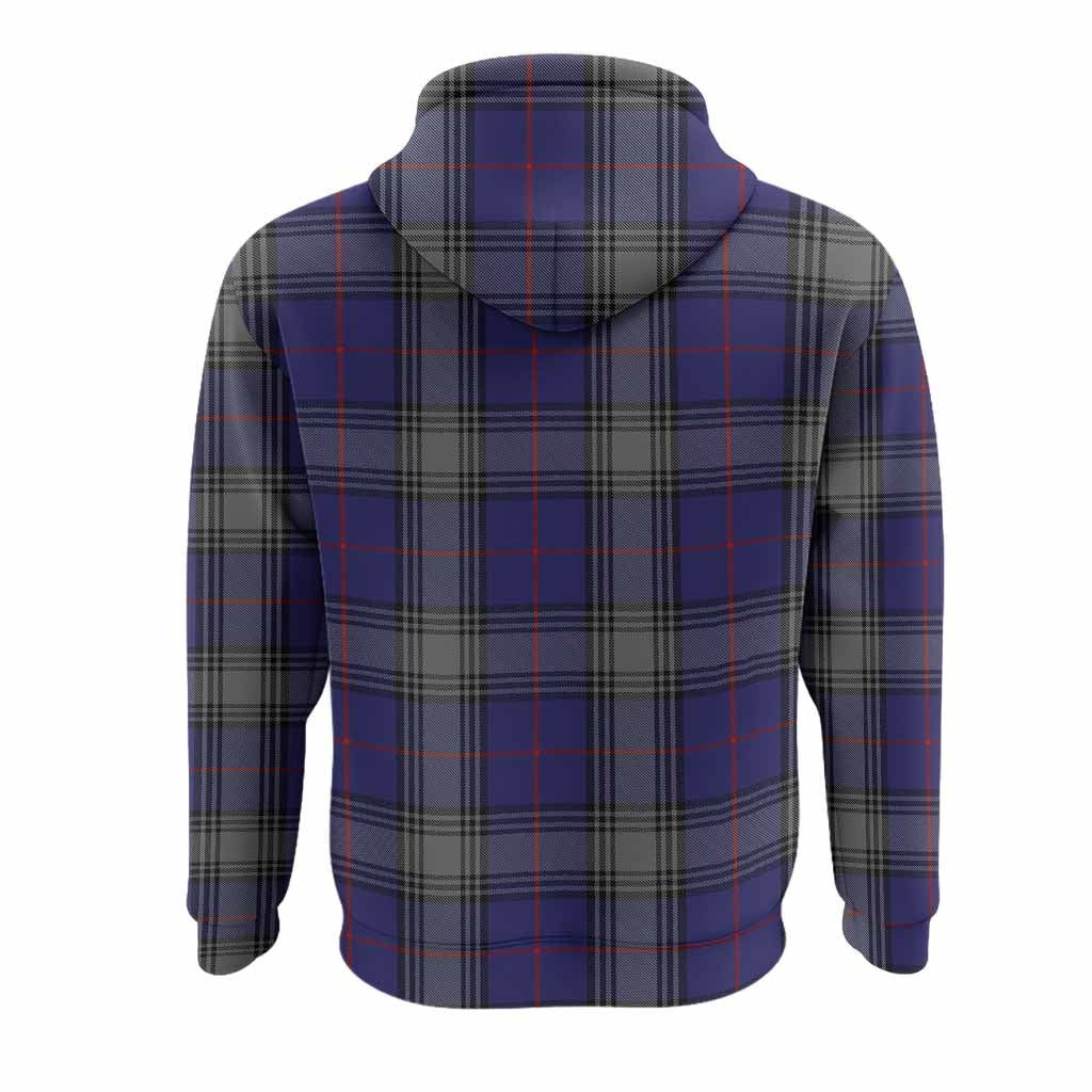 Kinnaird Tartan Crest Hoodie Ferocious Lion Style