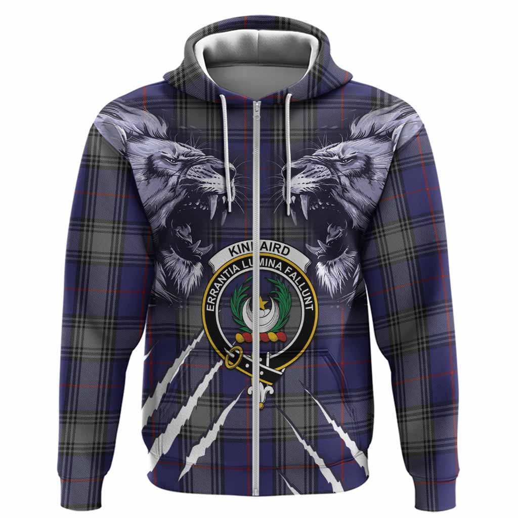 Kinnaird Tartan Crest Hoodie Ferocious Lion Style