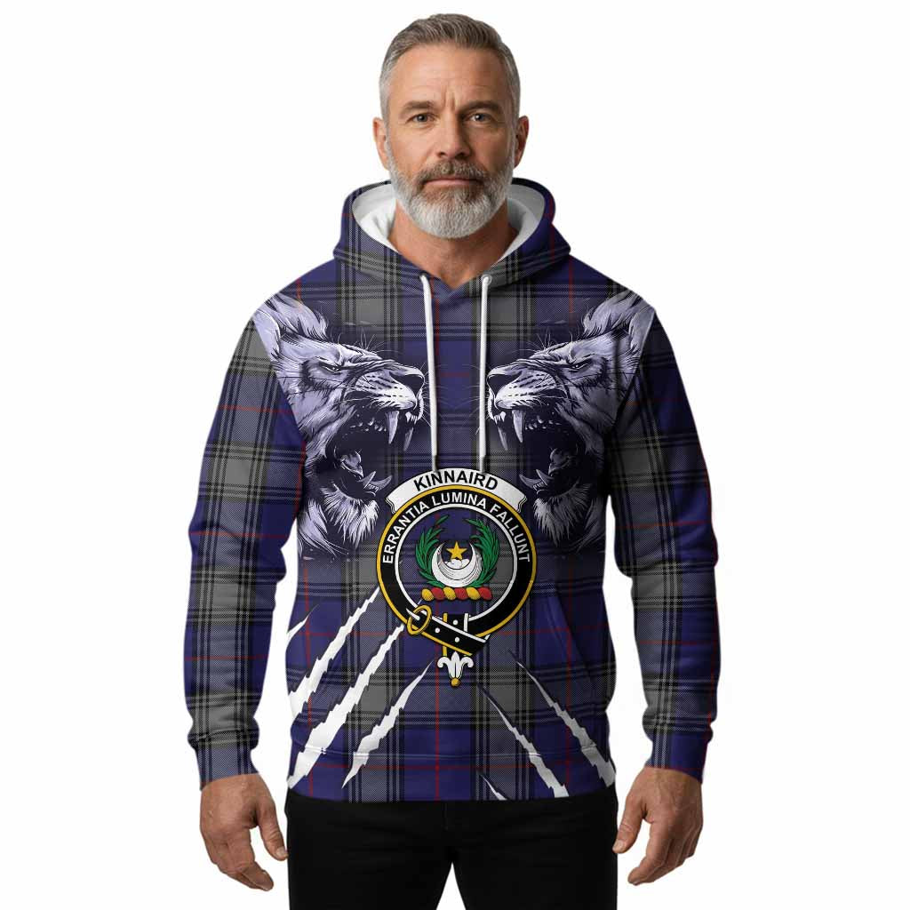 Kinnaird Tartan Crest Hoodie Ferocious Lion Style