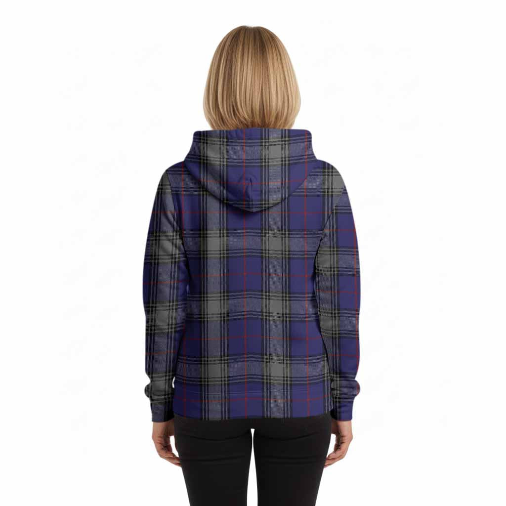 Kinnaird Tartan Crest Hoodie Ferocious Lion Style