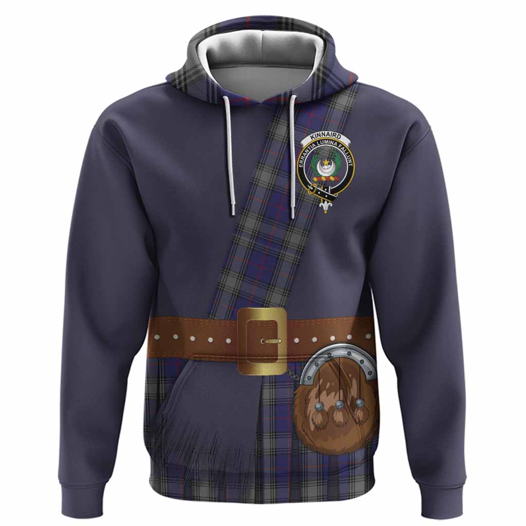 Kinnaird Tartan Crest Hoodie Kilt Costume Style