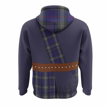 Kinnaird Tartan Crest Hoodie Kilt Costume Style