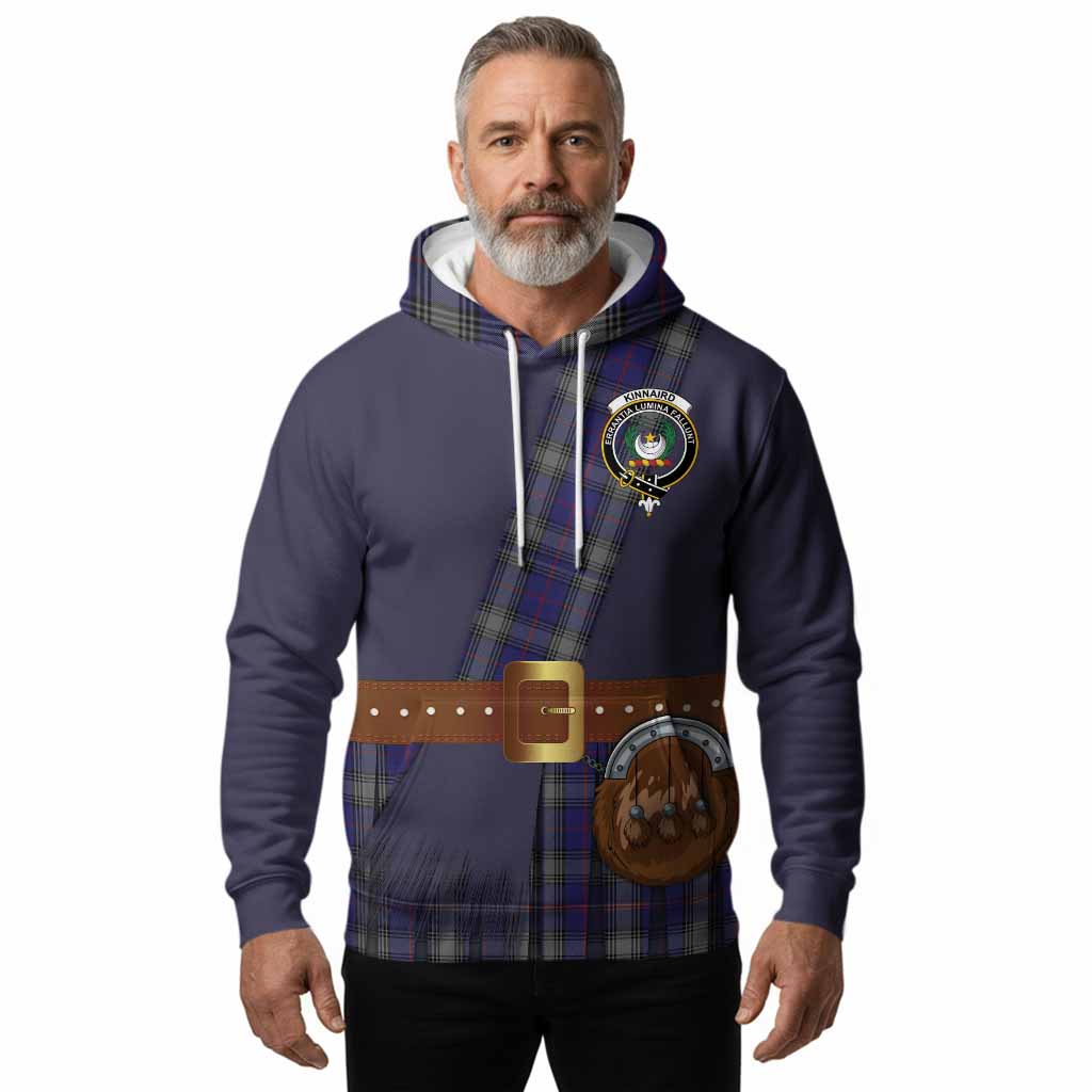 Kinnaird Tartan Crest Hoodie Kilt Costume Style