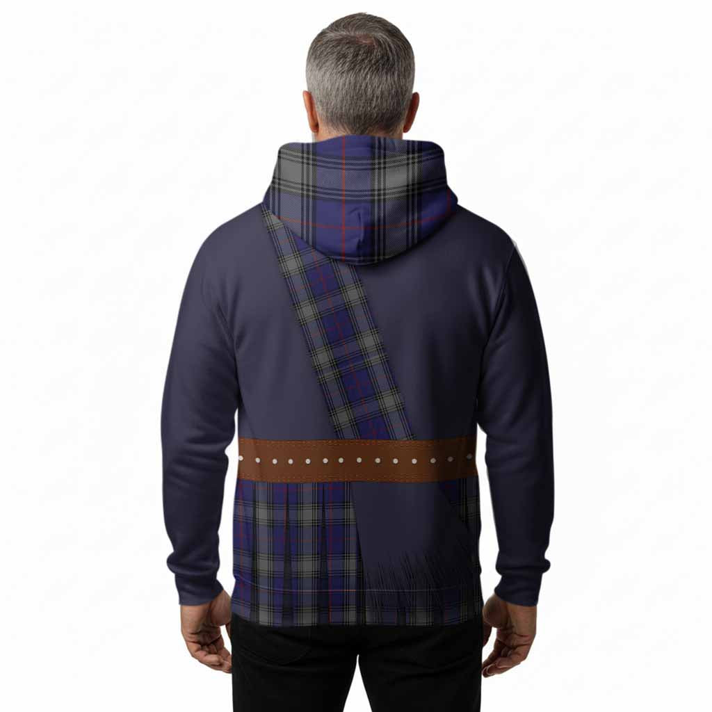 Kinnaird Tartan Crest Hoodie Kilt Costume Style