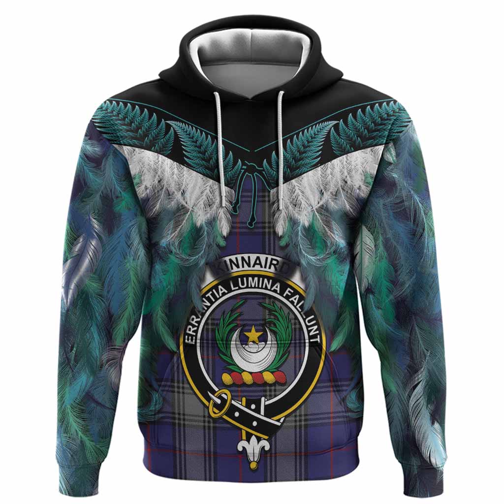 Kinnaird Tartan Crest Hoodie New Zealand Maori Korowai Cloak