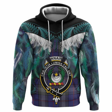 Kinnaird Tartan Crest Hoodie New Zealand Maori Korowai Cloak