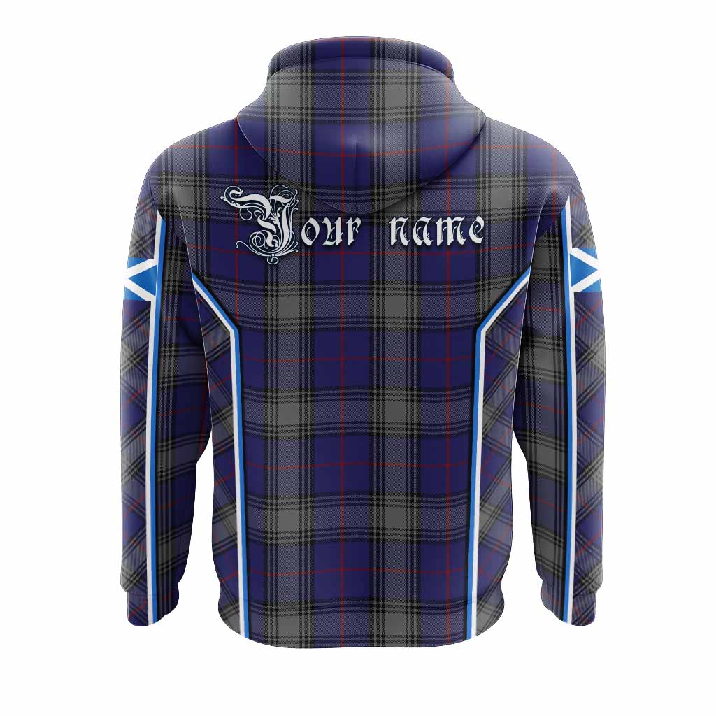 Kinnaird Tartan Crest Hoodie Scotland Coat of Arm Flag Style - Tartan Vibes Clothing