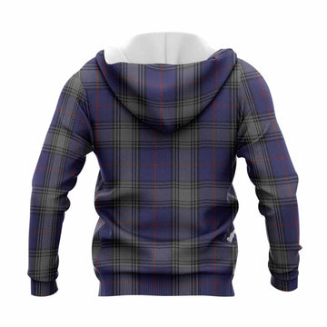 Kinnaird Tartan Crest Knitted Hoodie Ferocious Lion Style