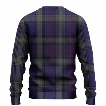 Kinnaird Tartan Crest Knitted Sweater Ferocious Lion Style