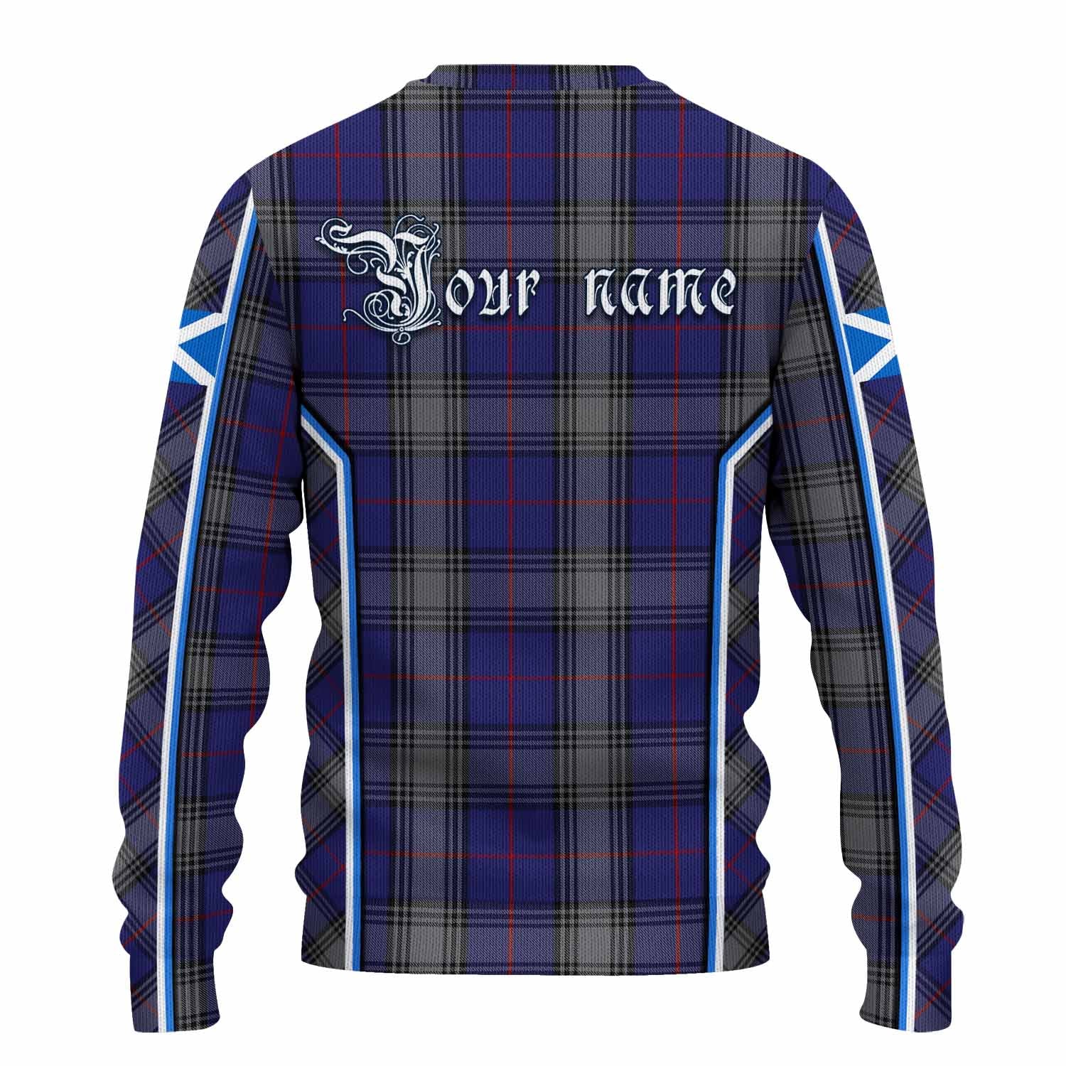 Kinnaird Tartan Crest Knitted Sweater Scotland Coat of Arm Flag Style - Tartan Vibes Clothing