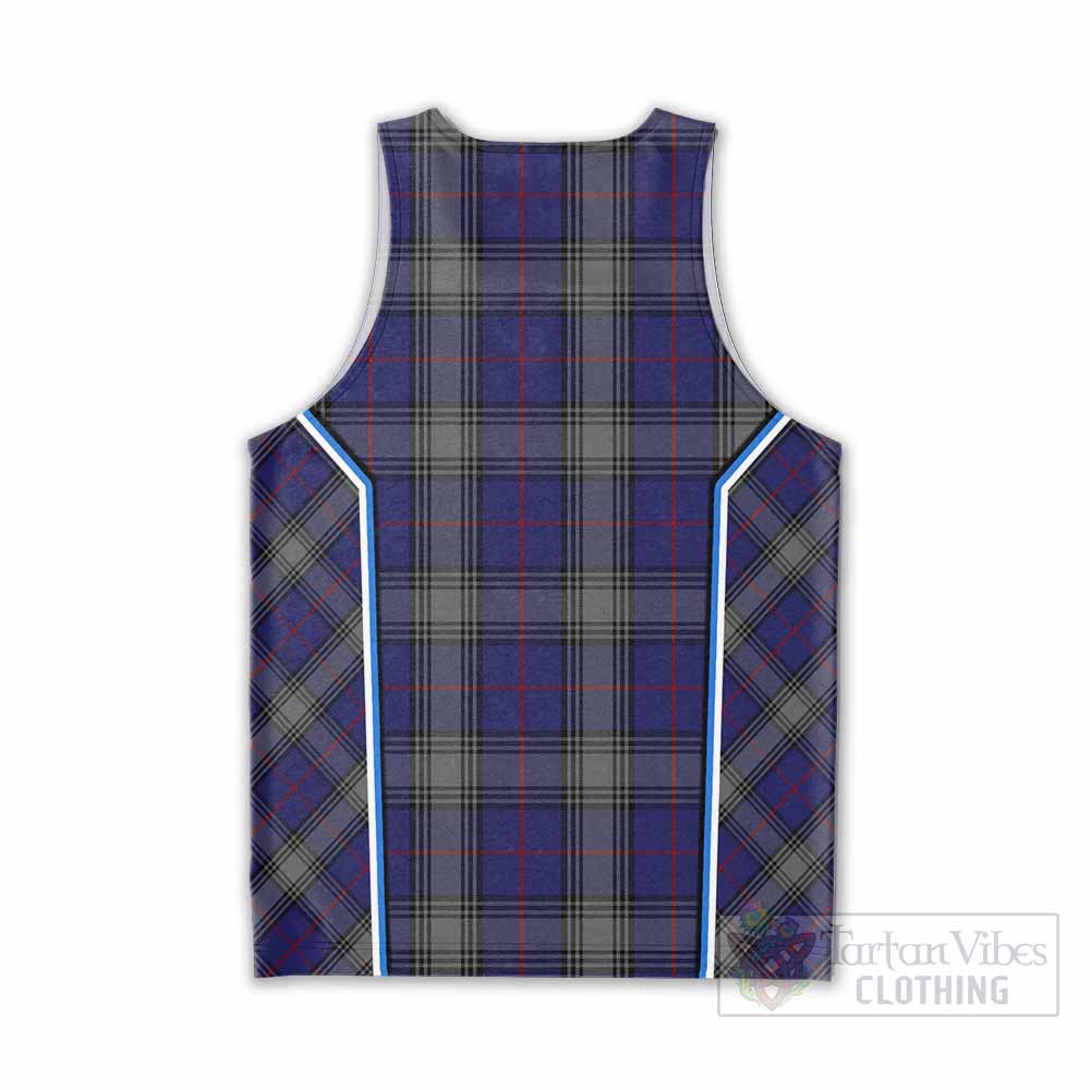 Kinnaird Tartan Crest Men Tank Top Scotland Coat of Arm Flag Style - Tartan Vibes Clothing